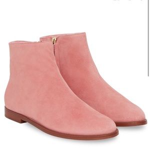 Mansur Gavriel |  Pink mauve suede with sheep fur interior | EUR 35 1/2